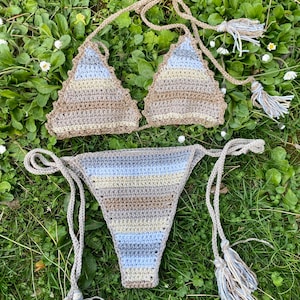 Shiny Crochet Bikini set,Two pieces Brazilian Bikini,Handmade Bikini Set,Women Swimwear,Sexy Bikini,Beachwear