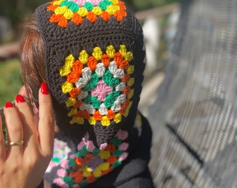 Balaclava Crochet Hat,Crochet Beanie, Balaclava women Hat, Face Mask Hat,Christmas gift for her