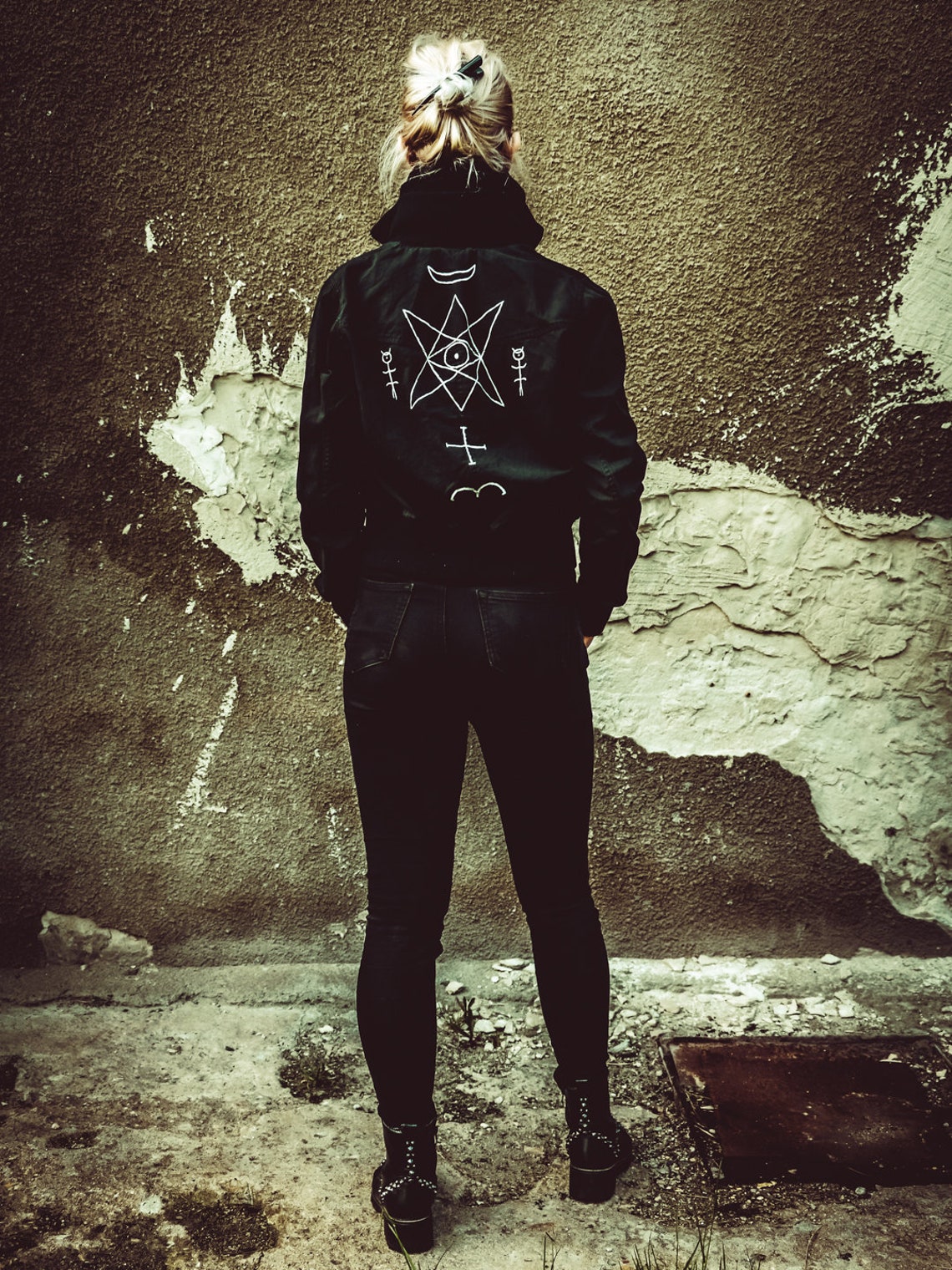 Ghostemane Jacket Hand Painted Custom Punk Clothing Etsy