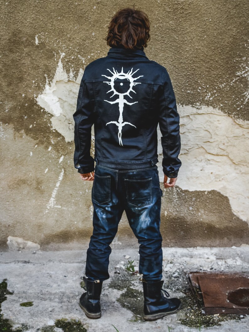 Ghostemane Jacket Hand Painted Custom Punk Clothing Etsy