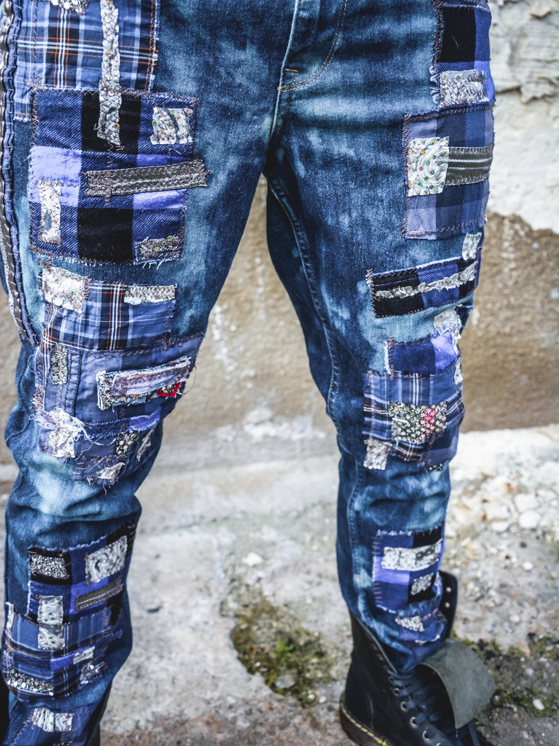 Crust Punk Pants Alternative Clothing Grunge Clothing | Etsy