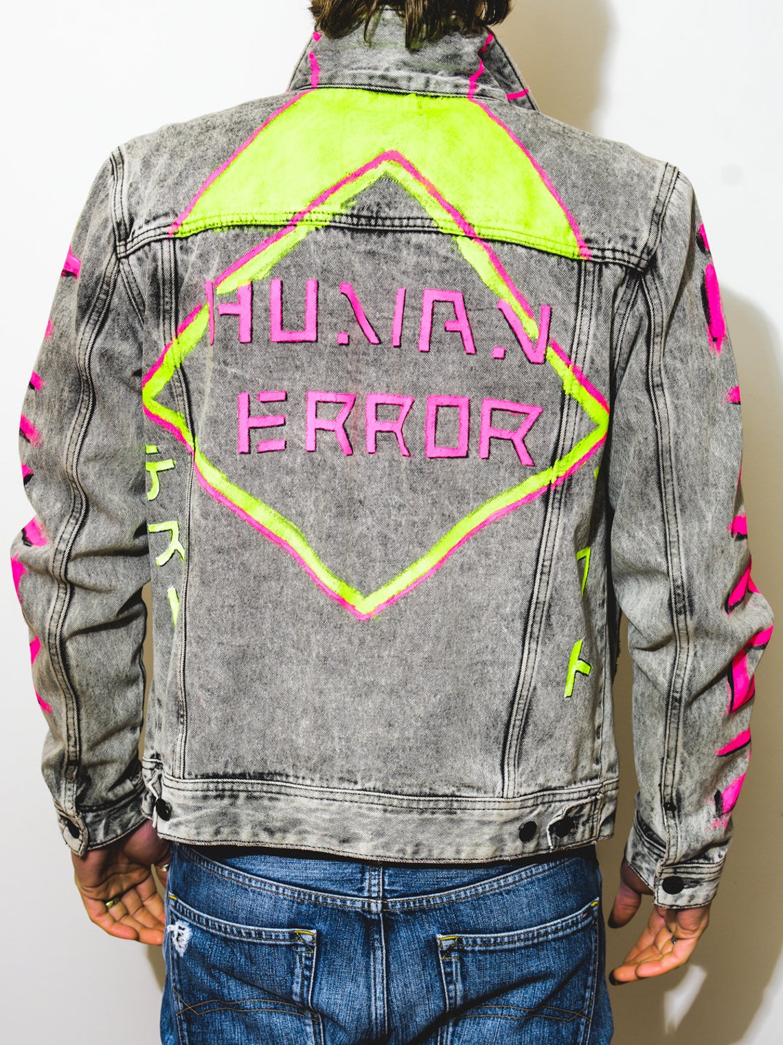 Custom jacket Cyberpunk 2077 denim gaming anime Bladerunner Etsy