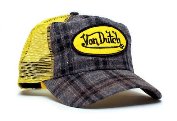 Authentic Vintage Classic Flannel Von Dutch Hat Y… - image 1