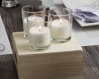 INEYMALL Table Candle Holder with 5 Votive Glass Cups. Candle Not Included INEYMALL Table Candle Holder with 5 Votive Glass Cups. Candle Not Included