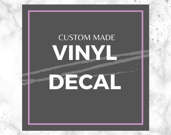 Permanent Vinyl Decal | Etsy