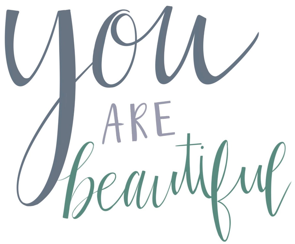 You are beautiful sticker Etsy
