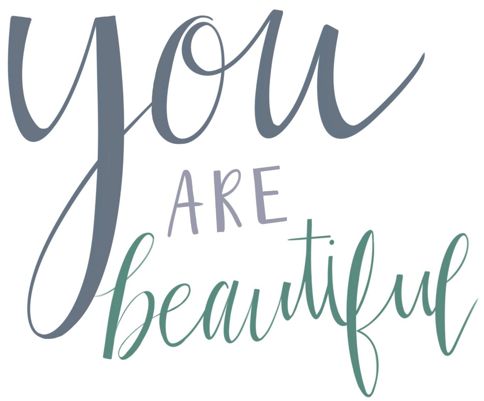 You are beautiful sticker Etsy
