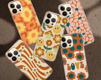 Flowerpower-telefoonhoes • Hippie vibes-hoesje voor iPhone 16 15 14 13 12 • Alle modellen • Samsung S25 S24Fe S23Ultra • Pixel 9Pro XL 8A 8Pro 7A