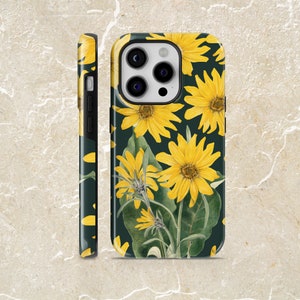 Robuste Handyhülle mit Blumenmuster Botanische Blumenhülle für iPhone 15 14 13 12 11 XR Google Pixel 8 8Pro 7A 6A Samsung S24 S23 S22 A54 Bild 7