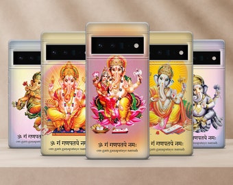 Ganesh telefoonhoesje • Hindoeïsme telefoonhoesje voor Google Pixel 8A 8Pro 7Pro 7A 6A • iPhone 15 14 13 12 11 XR • Samsung S23 S22 S21FE