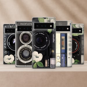 Vintage camera phone case • Nostalgic retro phone cover for Google Pixel 9 8A 8Pro 7Pro 7A 6A • iPhone 16 15 14 13 12 11 • Samsung S25 S24