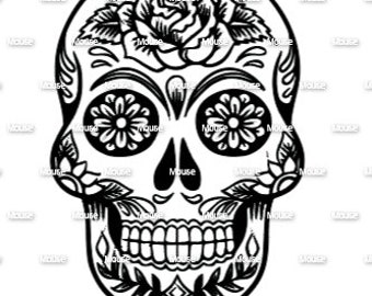 Sugar Skull - .svg .png .dxf for Cricut & Silhouette Die Cutting Machines / Adobe, Design Space, Inkscape