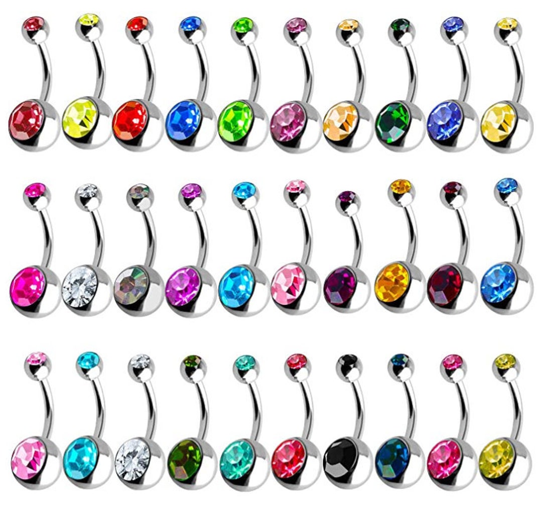 Belly button cheap piercing colours