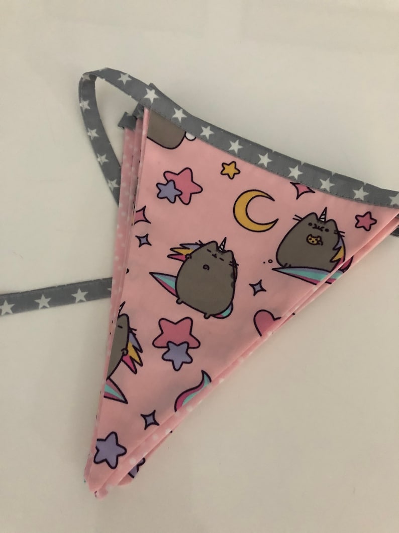 Pusheen Bunting Banner Flags Handmade Room Decor Gift - Etsy