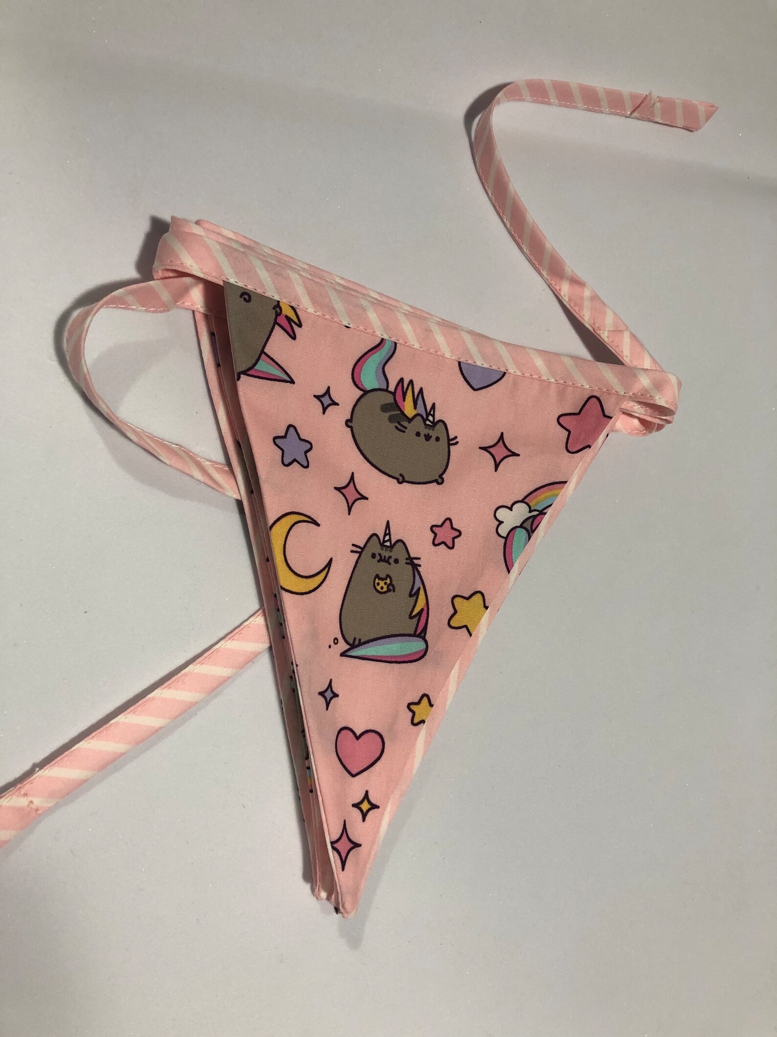 Pusheen Bunting Gift Flags Handmade Pink String - Etsy