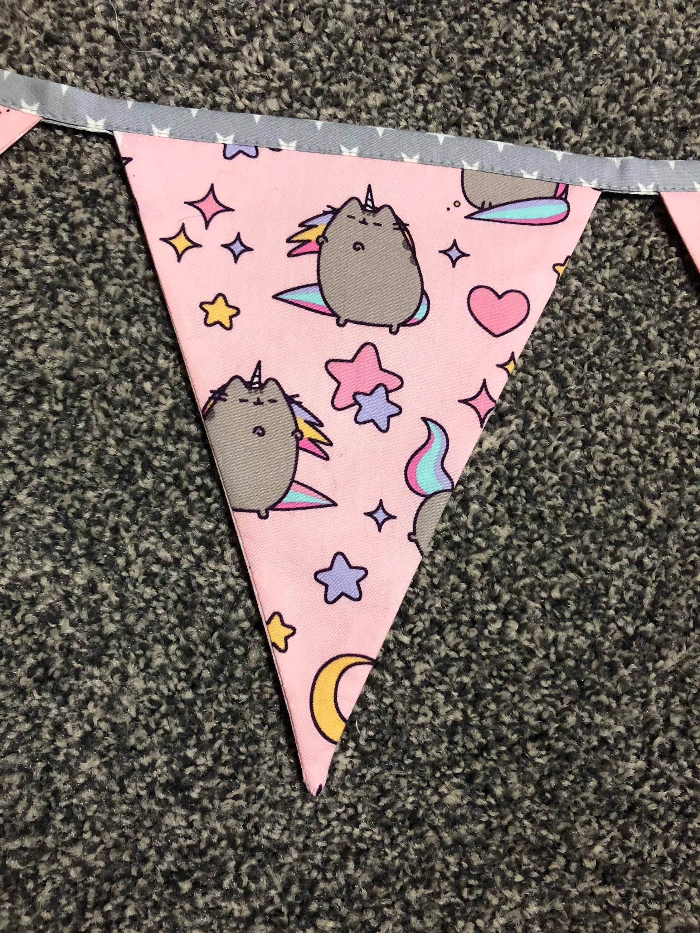 Pusheen Bunting Banner Flags Handmade Room Decor Gift | Etsy