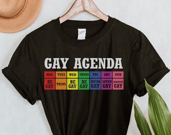 Gay Pride Agenda, LGBT Shirt, Lgbt Pride, Pride Shirt, Love is shirt, Love is love, Pride t shirt, Lgbt tee, Pride tee, Lgbtq, Rainbow Flag