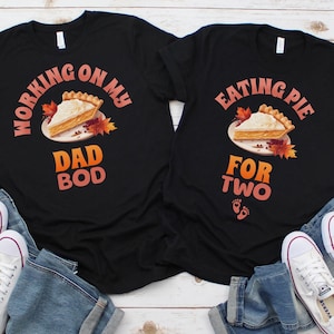 Couples Thanksgiving Pregnancy Announcement Shirt, Fall Pregnancy Shirt, Thanksgiving Matching Maternity Shirt, Gender Reveal, Baby Announce