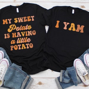 Couples Thanksgiving Pregnancy Announcement Shirt, Fall Pregnancy Shirt, Thanksgiving Matching Maternity Shirt, Gender Reveal, Baby Announce