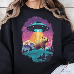 Capybara Sweatshirt, Funny Capybara Gift, Capybara Lover, Animal Lover Gift, Gift For Him, Rodent Lover, Capybara Clothing, Capybara Print