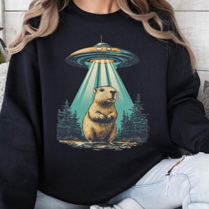 Capybara Sweatshirt, Funny Capybara Gift, Capybara Lover, Animal Lover Gift, Gift For Him, Rodent Lover, Capybara Clothing, Capybara Print