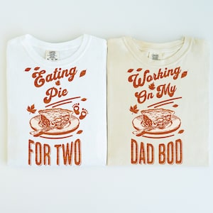 Couples Thanksgiving Pregnancy Announcement Shirt, Fall Pregnancy Shirt, Thanksgiving Matching Maternity Shirt, Gender Reveal, Baby Announce