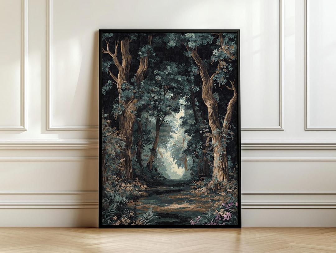 Enchanted Forest Wall Art, Magical Forest Art Print, Nature Lover Gift ...