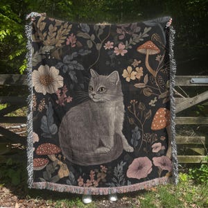 Couverture tissée chat, Tapisserie pour chat, Cadeaux pour les amoureux des animaux, Cadeau pour amoureux des chats, Décoration d'intérieur chat, Cadeaux pour maman chat, Cadeaux pour propriétaire d'animal de compagnie, Couverture pour maman chat