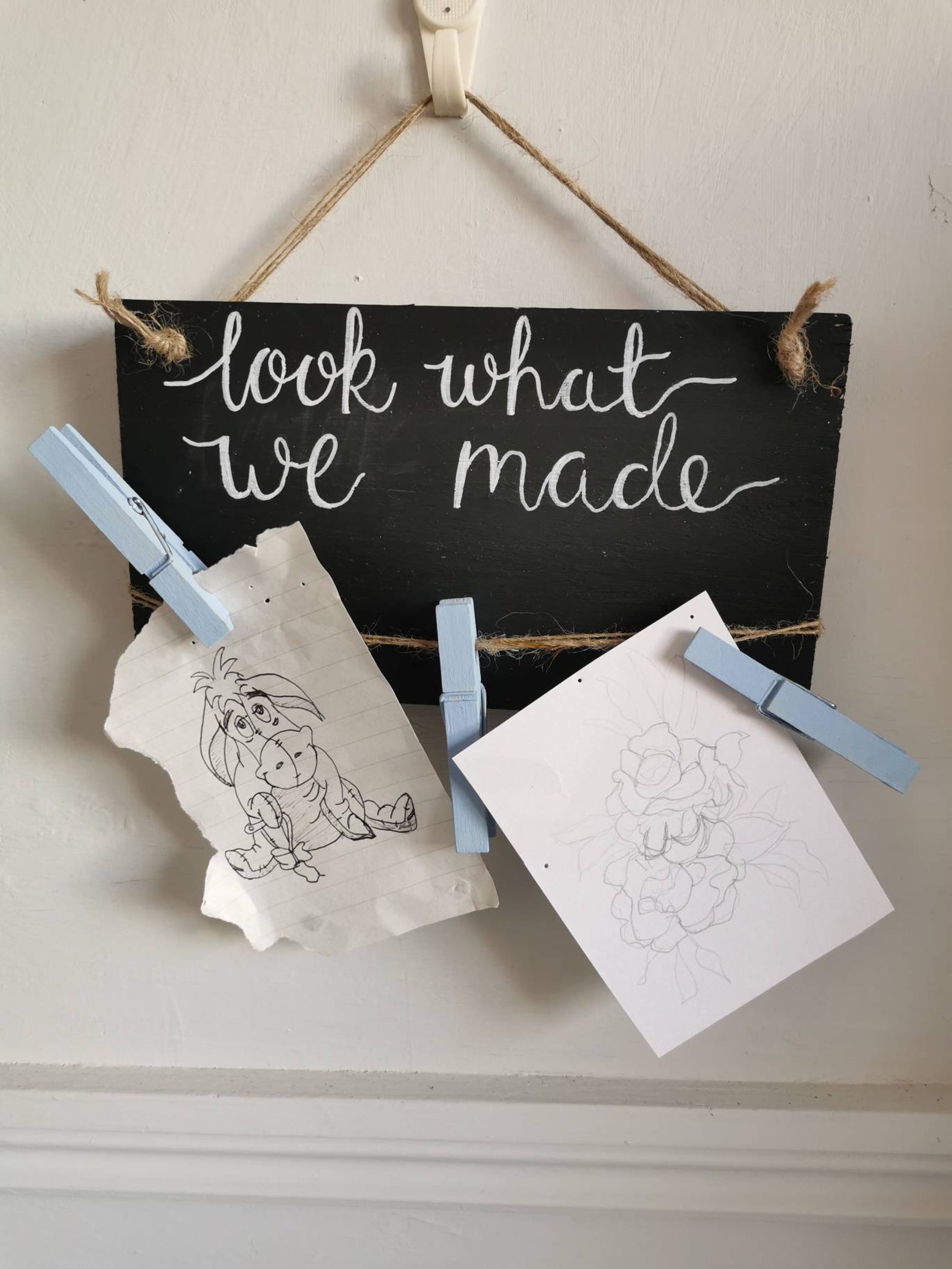 Artwork peg board. Wooden artwork sign. Pallet wood sign. Look Etsy