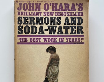 First Edition Vintage Taschenbuch Predigten und Soda-Wasser John O'Hara Bantam Bücher 1962 S2338