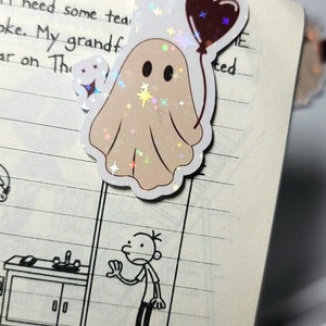 Magnetic bookmarks - Ghost Bookmark - Book lovers gift - Readers gift - Cute bookmarks - Readers - Books - Ghost magnetic bookmarks