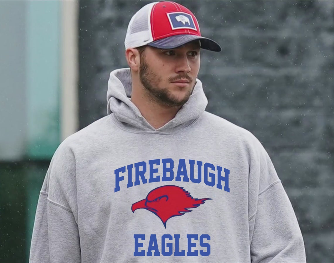 Josh Allen Firebaugh Eagles High School Hoodie Buffalo Bills Etsy