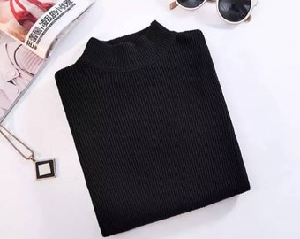 Black Pullover Sweater
