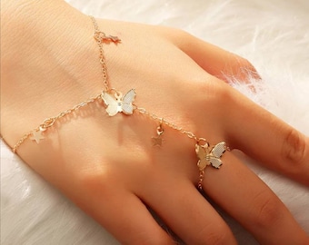 Butterfly Star Wrist Bracelet