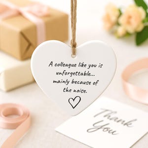 A colleague like you is unforgettable mainly because Acrylic Heart Funny Rude Colleague Gift Office Farewell Present Work Bestie Ornament