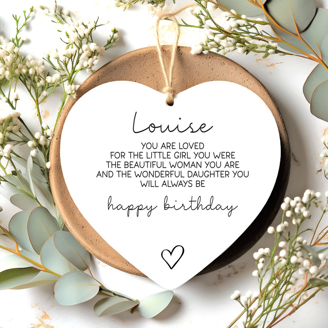 Happy Birthday Daughter Wooden Botanical Card - View #4