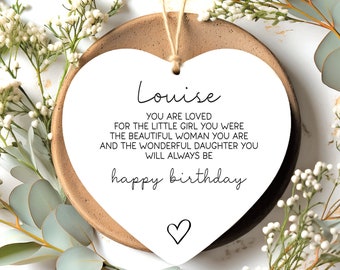 Birthday Gift for Daughter You are Loved acrylic Keepsake for Wonderful Daughter Personalised Happy Birthday Daughter