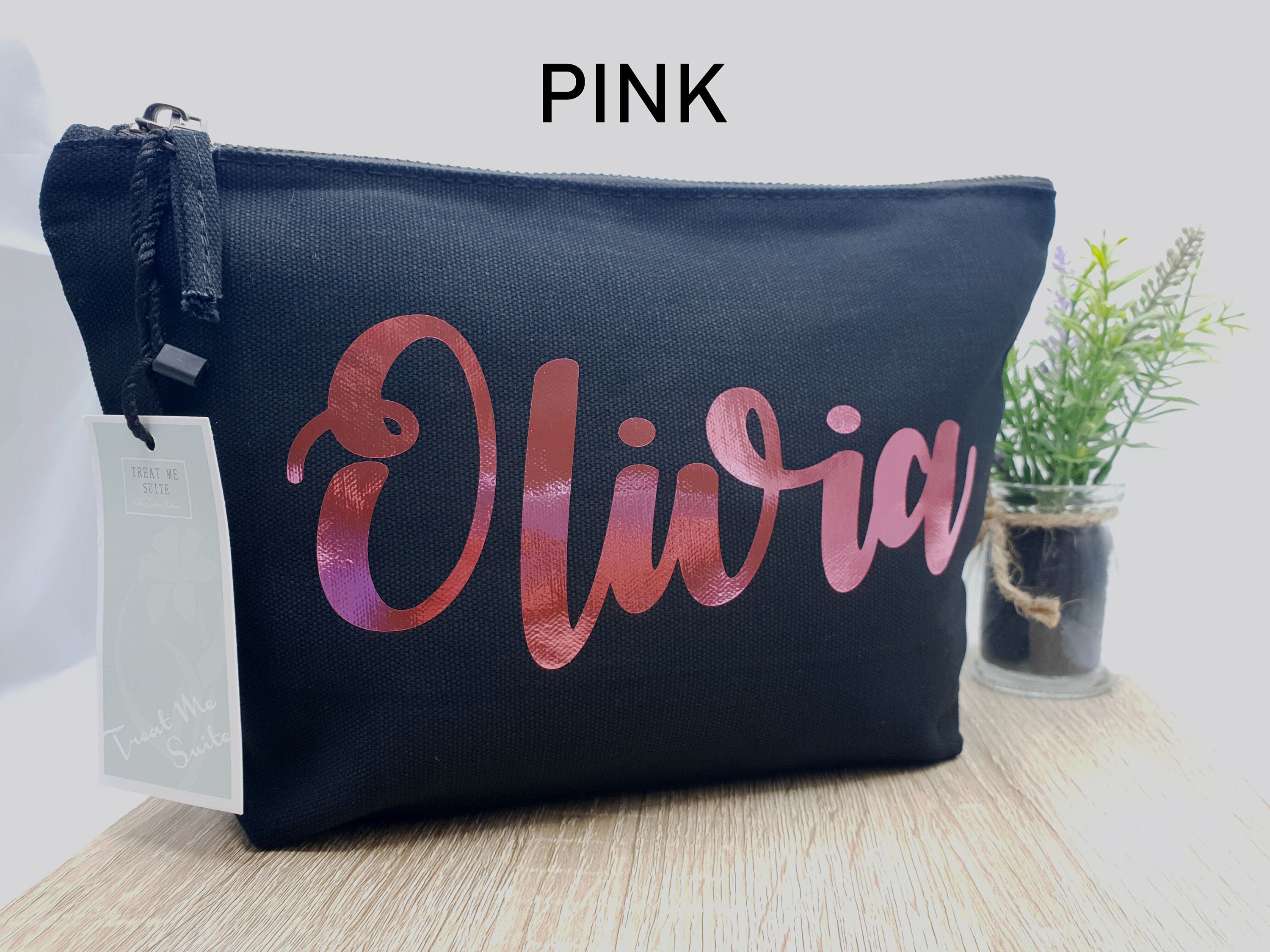 Personalised Make up Bag Cosmetics Bridesmaid Gift Birthday Etsy UK