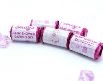 Personnalisé Baby Shower Nouveau-né Mini Love Heart Sweets for baby Girl Party Favors