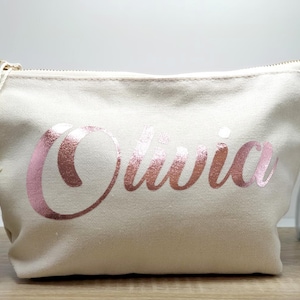 Bolso de maquillaje personalizado, cosméticos, regalo de dama de honor, regalo de cumpleaños para ella, niña, día de las madres, San Valentín, hermana, tía, mamá, sobrina
