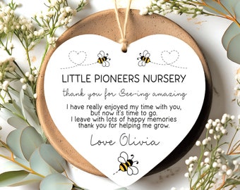 Teacher Gift, Thank you for helping me grow, Personalised, Childminder Gift, Nursery Teacher, Thank you for bee-ing amazing Preschool