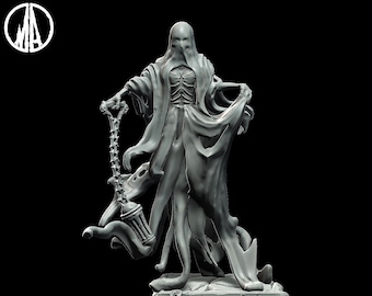 Wailing Hag-miniatuur: Resin Lost Souls RPG-figuur