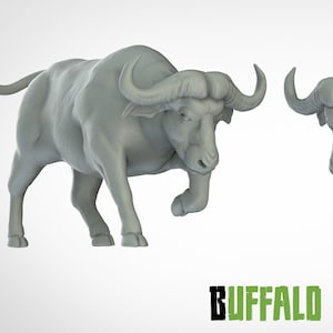 Buffalo Miniature - ideal for Dungeons and Dragons and other Tabletop RPGs/Wargaming/D&D