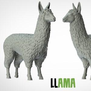 Llama Miniature - ideal for Dungeons and Dragons and other Tabletop RPGs/Wargaming/D&D