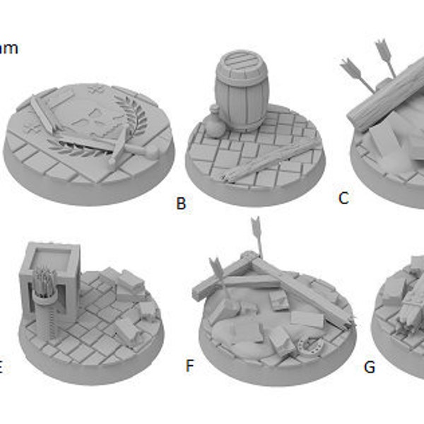 Ruine Theme Bases - ideal für Dungeons and Dragons und andere Tabletop RPGs/ Wargaming