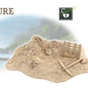 Treasure Island - treasure island - ideal for Dungeons and Dragons and other Tabletop RPGs/ D&D/ Wargaming