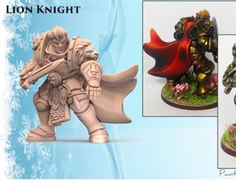 Lion Knight - la escarcha - ideal para Dungeons and Dragons y otros juegos de rol de mesa / D & D / Wargaming