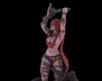 NSFW Witch Miniature - ideal for Dungeons and Dragons and other Tabletop RPGs/Wargaming/D&D