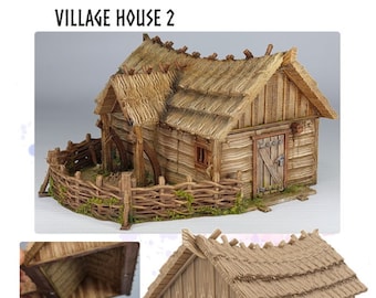 Viking House: tabletop RPG-landschap - D&D Wargaming