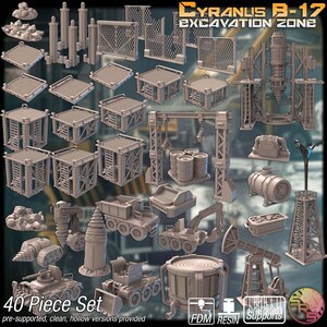 Drill Site Scatter Terrain - ideal for Dungeons and Dragons and other Tabletop RPGs/ D&D/ Wargaming